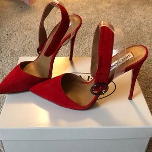 Red Steve Madden heels